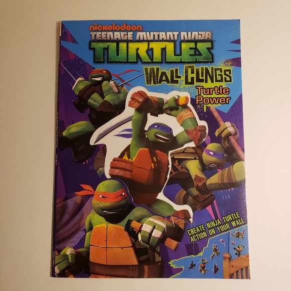 readers digest Other - nickelodeon Teenage Mutant Ninja Turtles Wall Clings Turtle Power RD Child Book